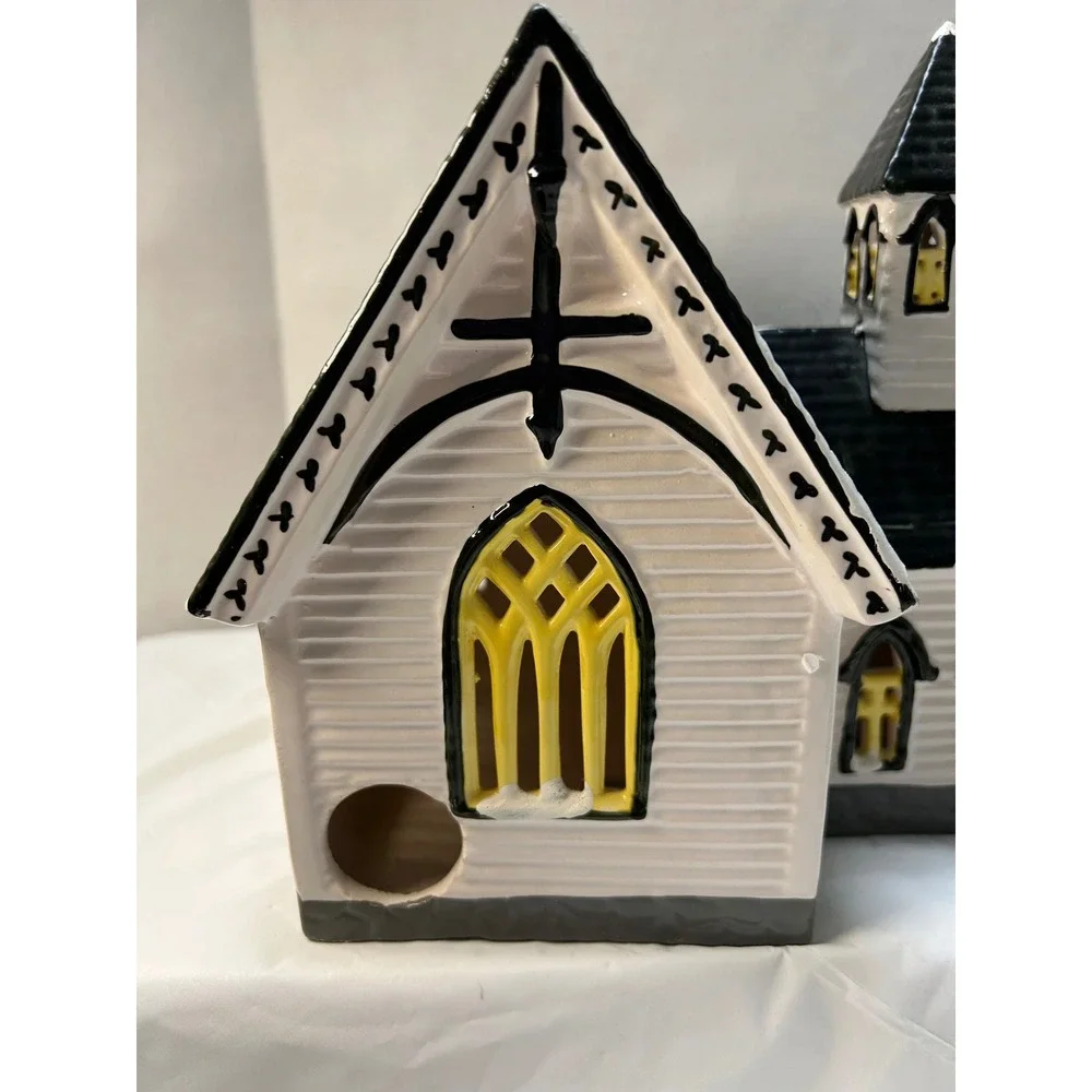 Dept 56 Church of the Open Door Snow Village 1987 Vintage Christmas 5064-4
